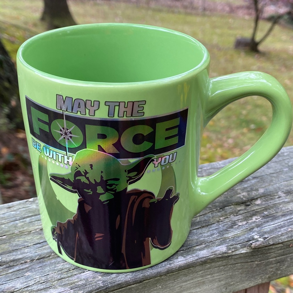 May The Force Be With You Green Star Wars Mug Yoda Coffee Cup Mug